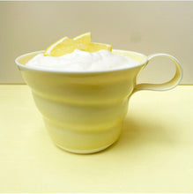 Indlæs billede til gallerivisning Gul spiralkop m/hank